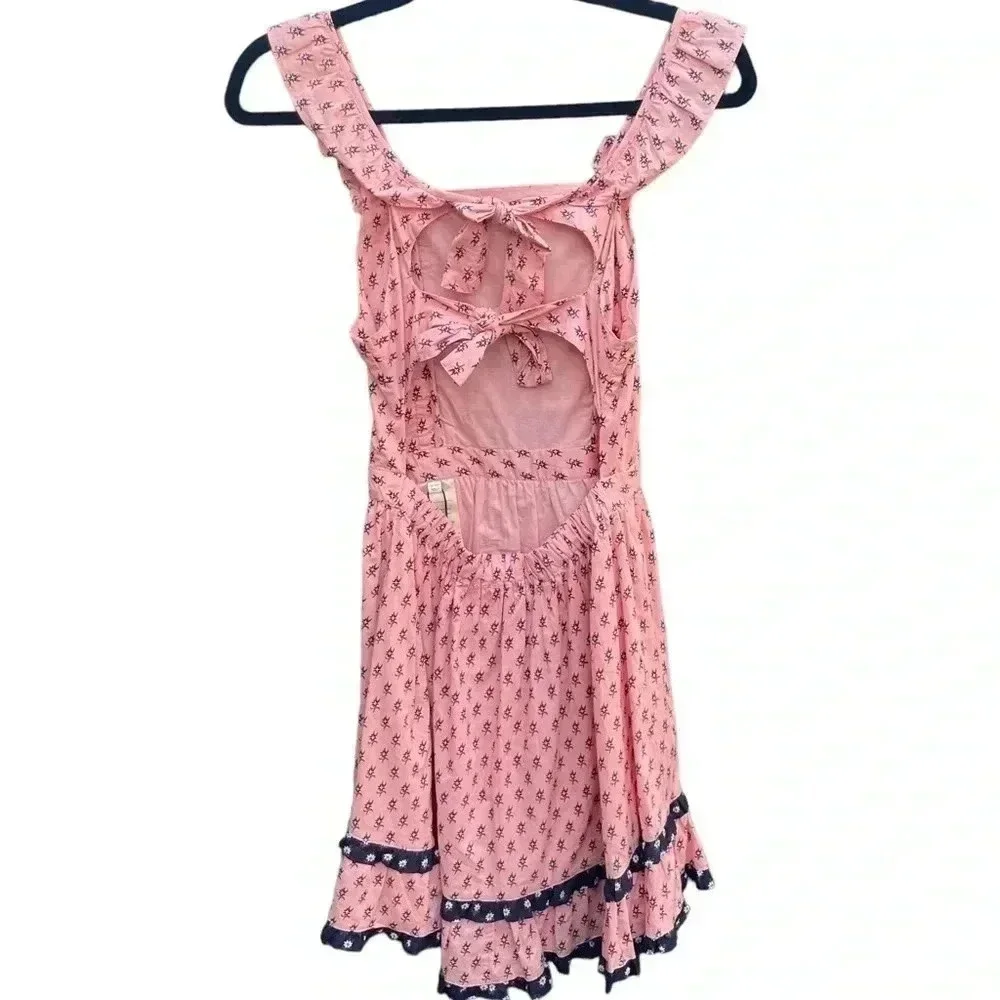 Scotch & Soda Girls Apron Dress NWT Ruffles Bows